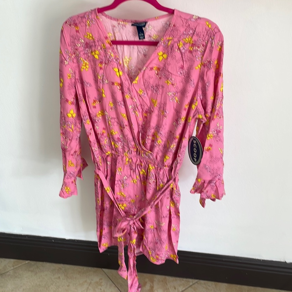 Brand New Tie Waist Ruffle Romper